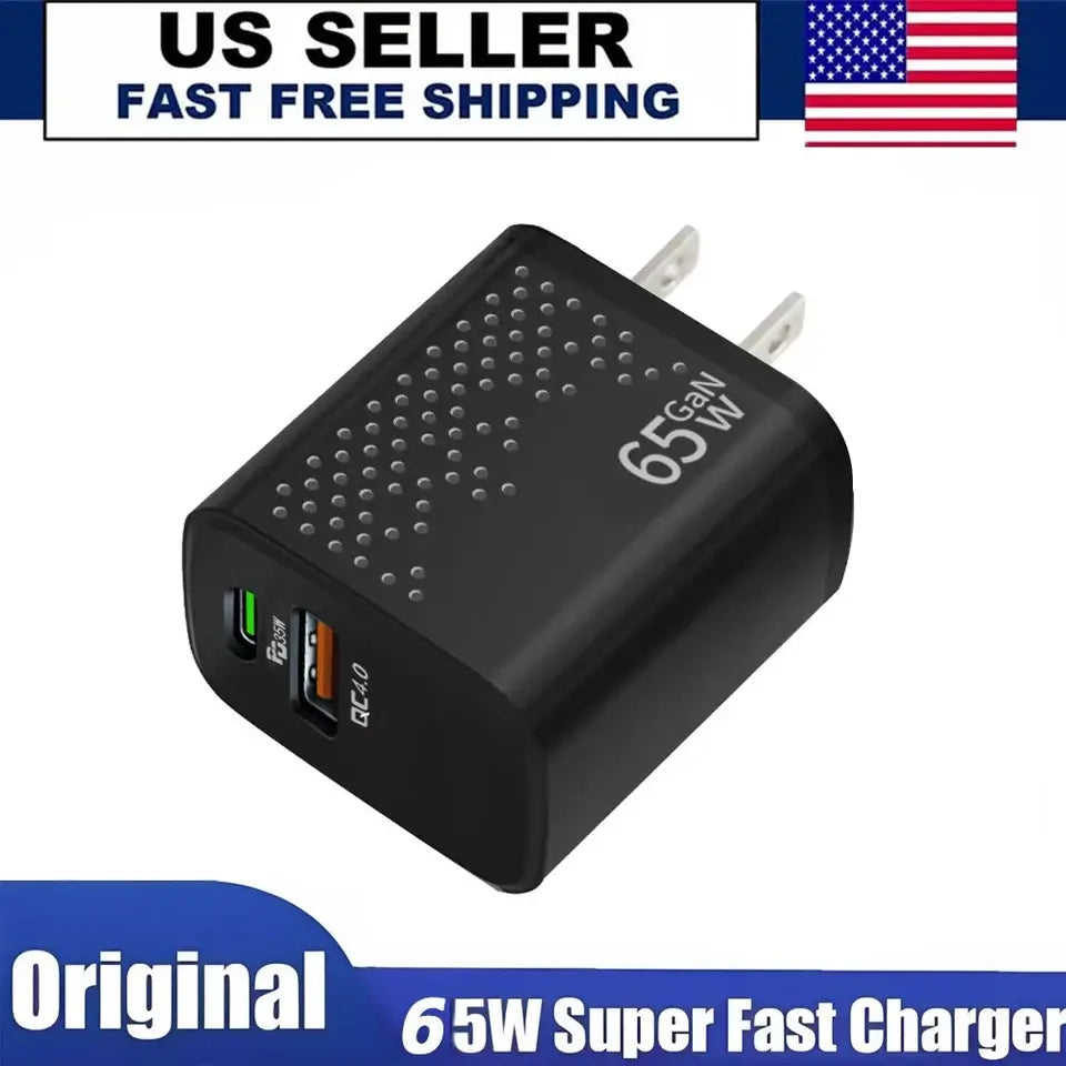 2026 New 65W Super Fast Charger USB C For Android Phone Charger Fast Charging