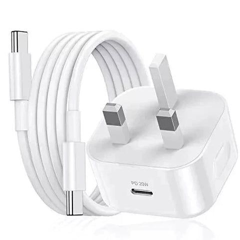 20W Fast USB-C Charger Plug/Data Cable For IPhone 17 16 15 Pro Max Plus