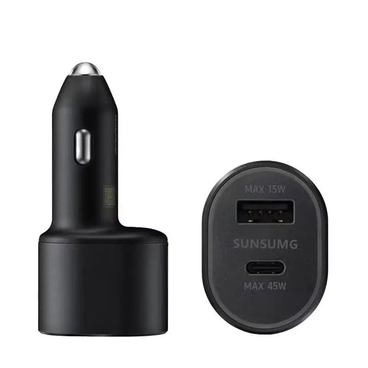 45W Samsung MAX USB-C Cable Dual Port Fast Charging Car Charger 5A NEW Sealed