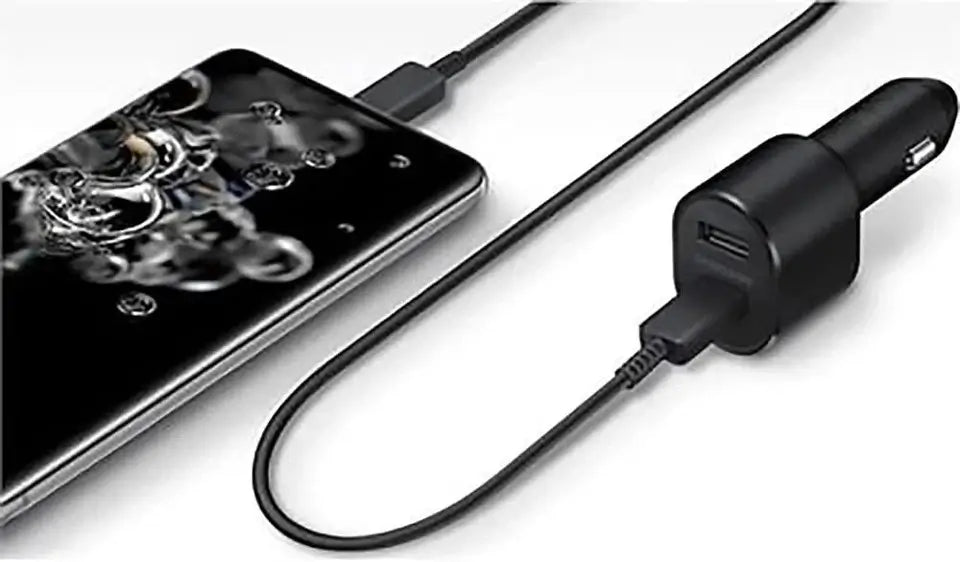 45W Samsung MAX USB-C Cable Dual Port Fast Charging Car Charger 5A NEW Sealed