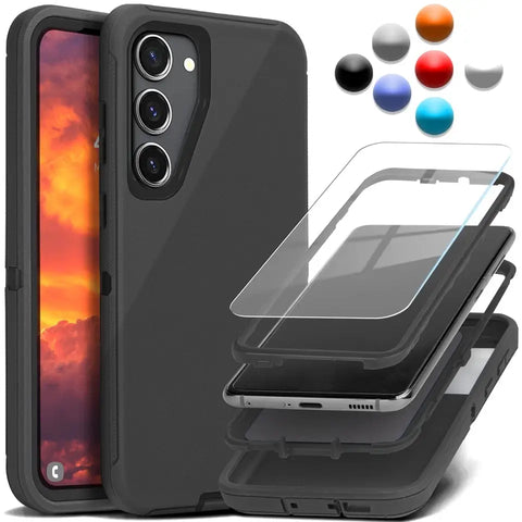 For Samsung Galaxy S25 S24 S23 S22 Ultra Shockproof Protective Rugged Case Cover