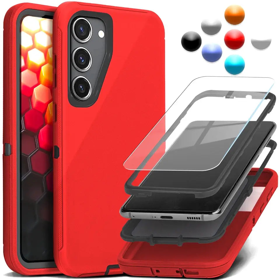 For Samsung Galaxy S25 S24 S23 S22 Ultra Shockproof Protective Rugged Case Cover