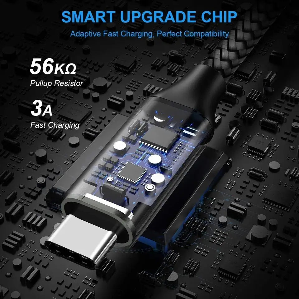 Heavy Duty Charging Phone Cable Type-C USB-C For Samsung Android LG Charger