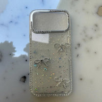 Pearl Glitter Bow iPhone 17 Phone Case